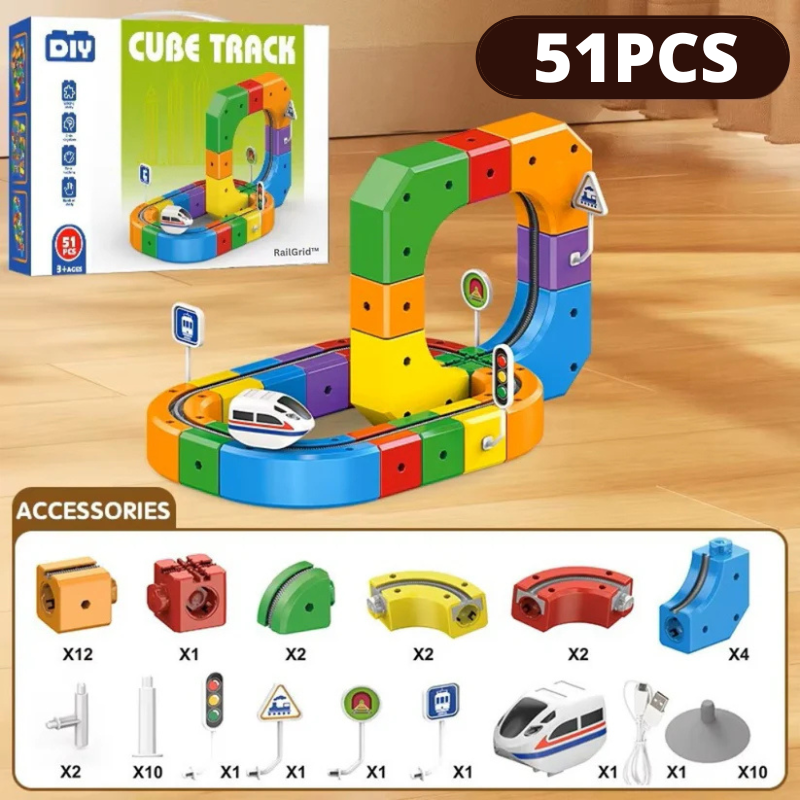Montessori Puzzle Track™ - Painovoimaton Rata