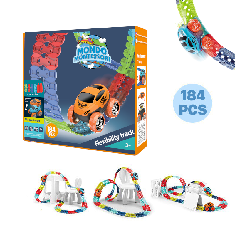 Montessori Track™- Pista di Macchine Ultra Flessibile