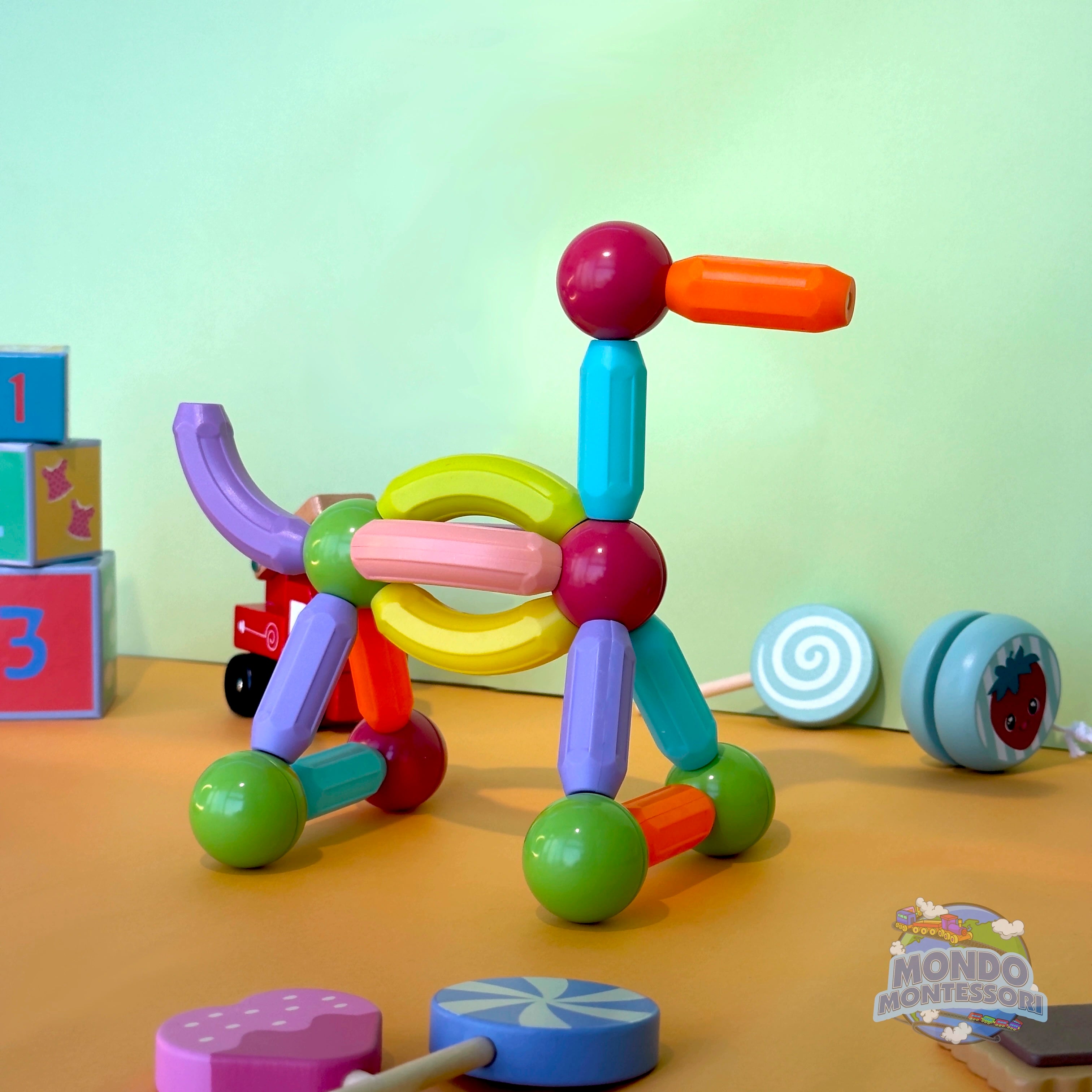 Montessori Magnetics™ - Magnetiske Byggeklodser