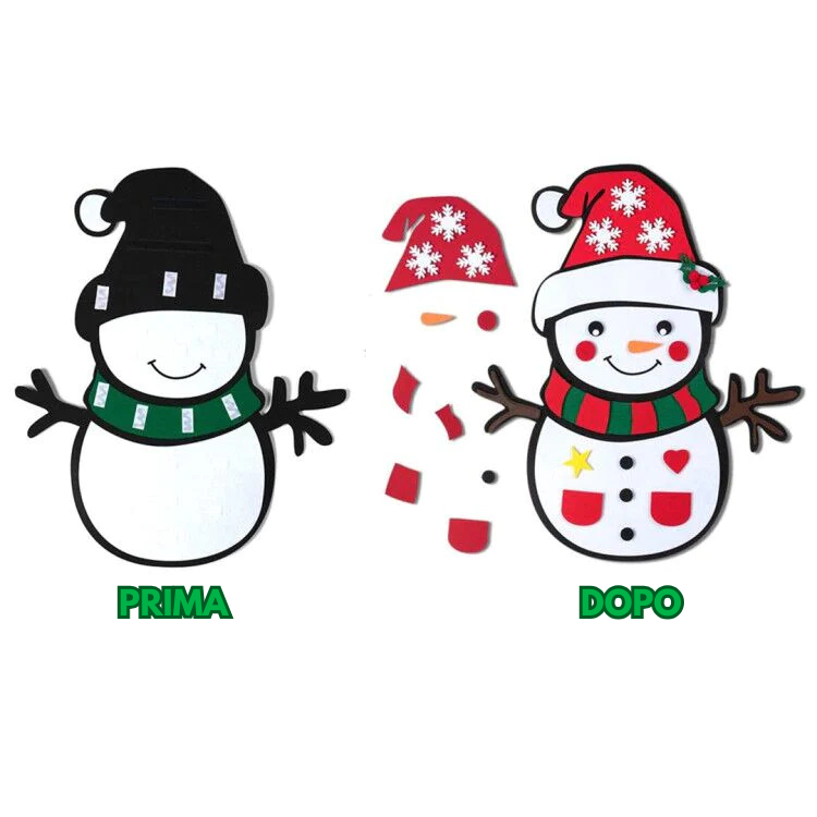 Montessori Christmas™- Albero di Natale🎄 e Pupazzo di Neve⛄️