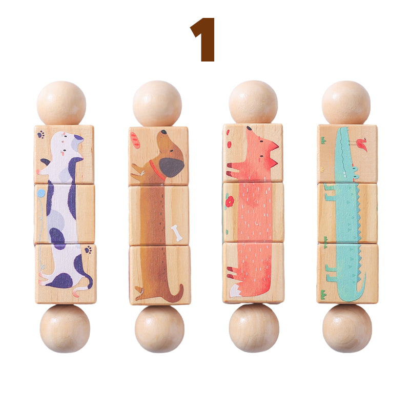 Wood Twist Puzzle™- Rompecabezas Giratorio de Madera
