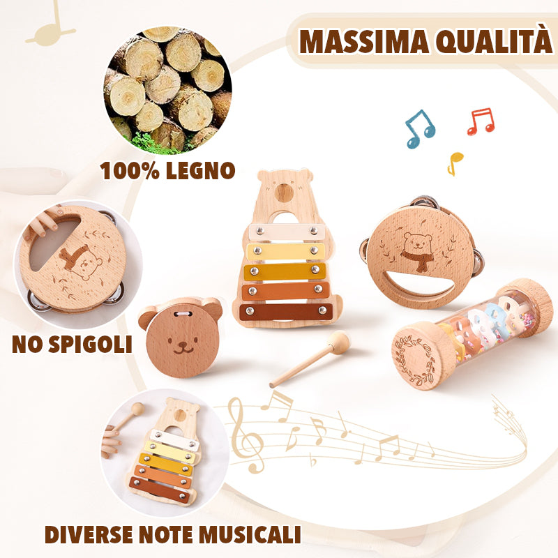 Wood Xylophone™- Set Musicale in Legno