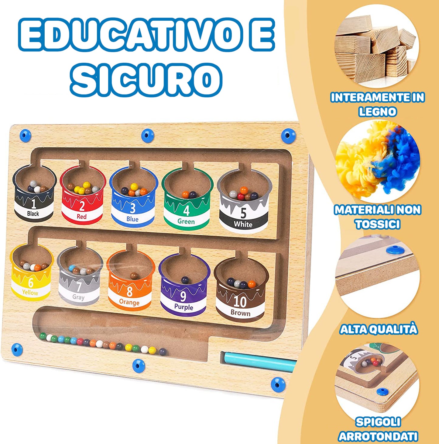 LabyColor™ - Laberinto magnético de colores