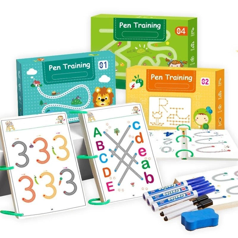 Montessori Pen Training™- Piirrä ja Pyyhi