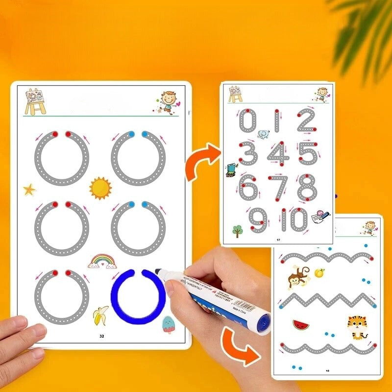 Montessori Pen Training™- Piirrä ja Pyyhi