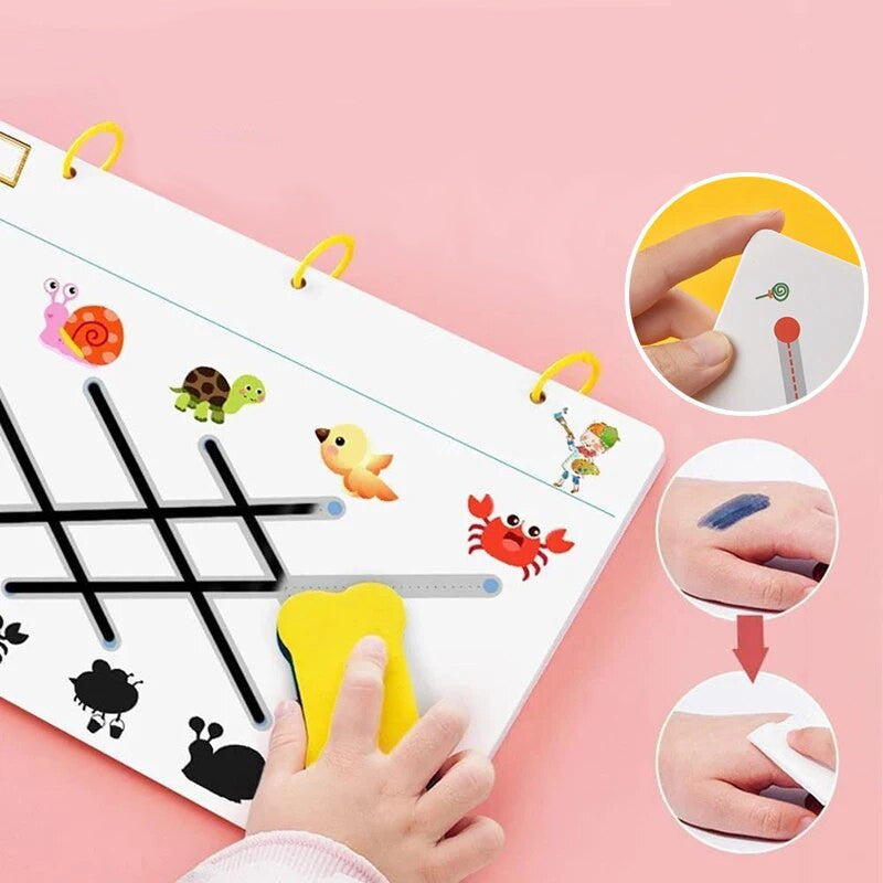 Montessori Pen Training™- Piirrä ja Pyyhi