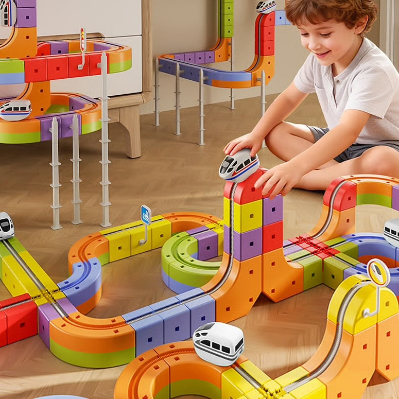 Montessori Puzzle Track™ - Painovoimaton Rata