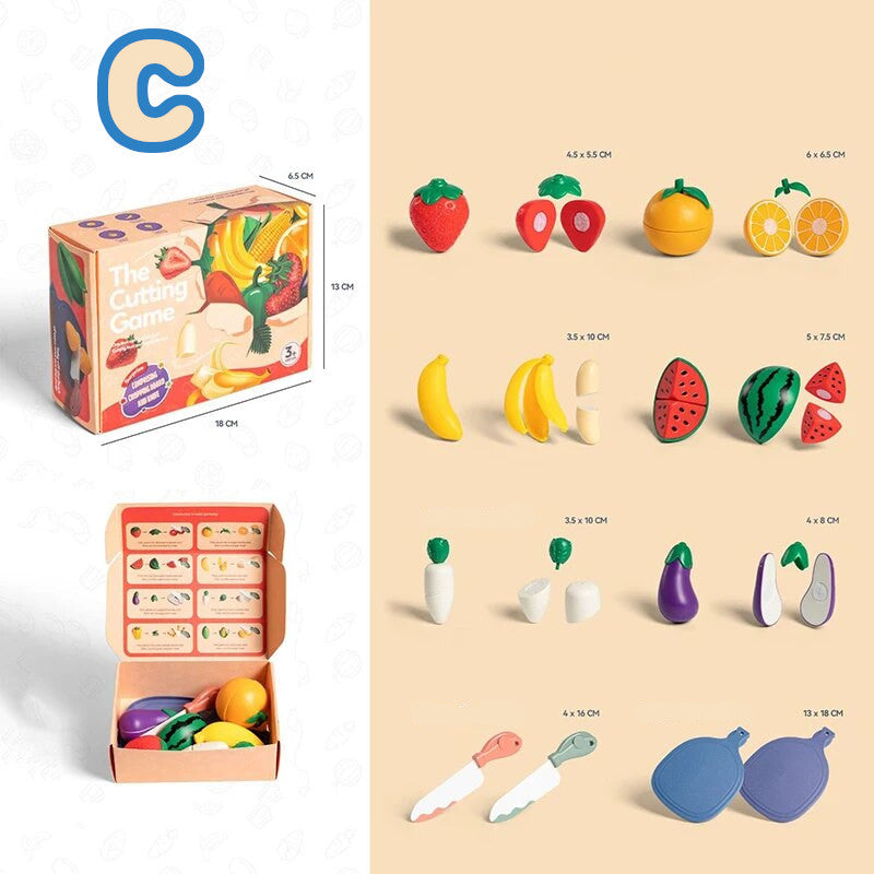 Montessori CutGame™- Leikkaa Hedelmät