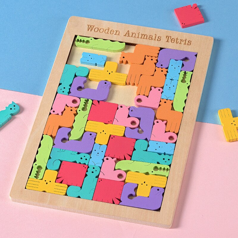 Wood Tetris™- Opettavainen Palapeli