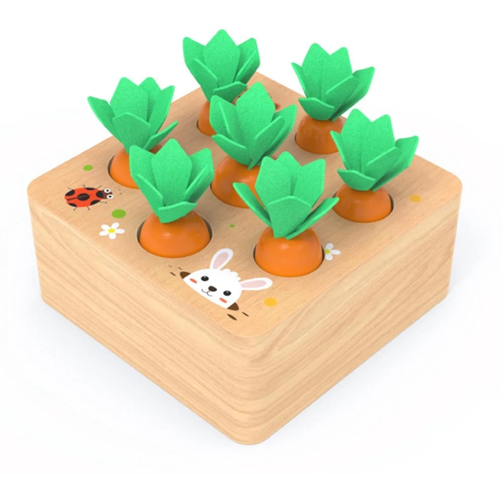 Wood Carrots Blocks™- Opettavainen Palikkakasvimaa