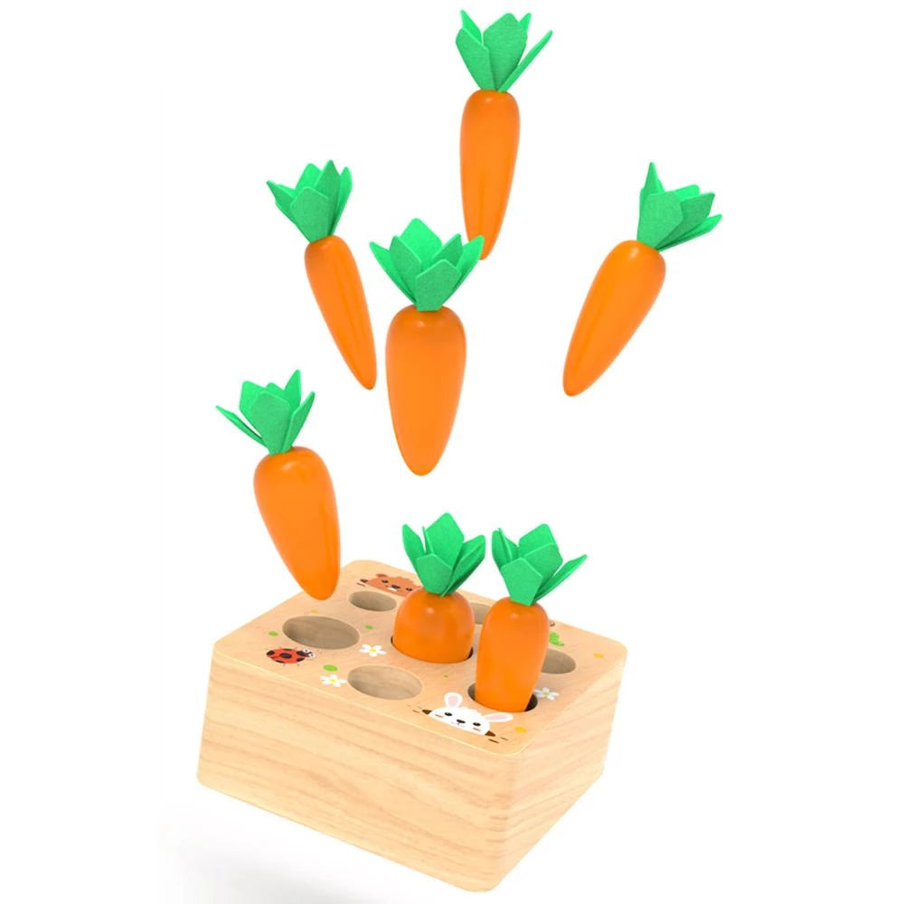 Wood Carrots Blocks™- Opettavainen Palikkakasvimaa