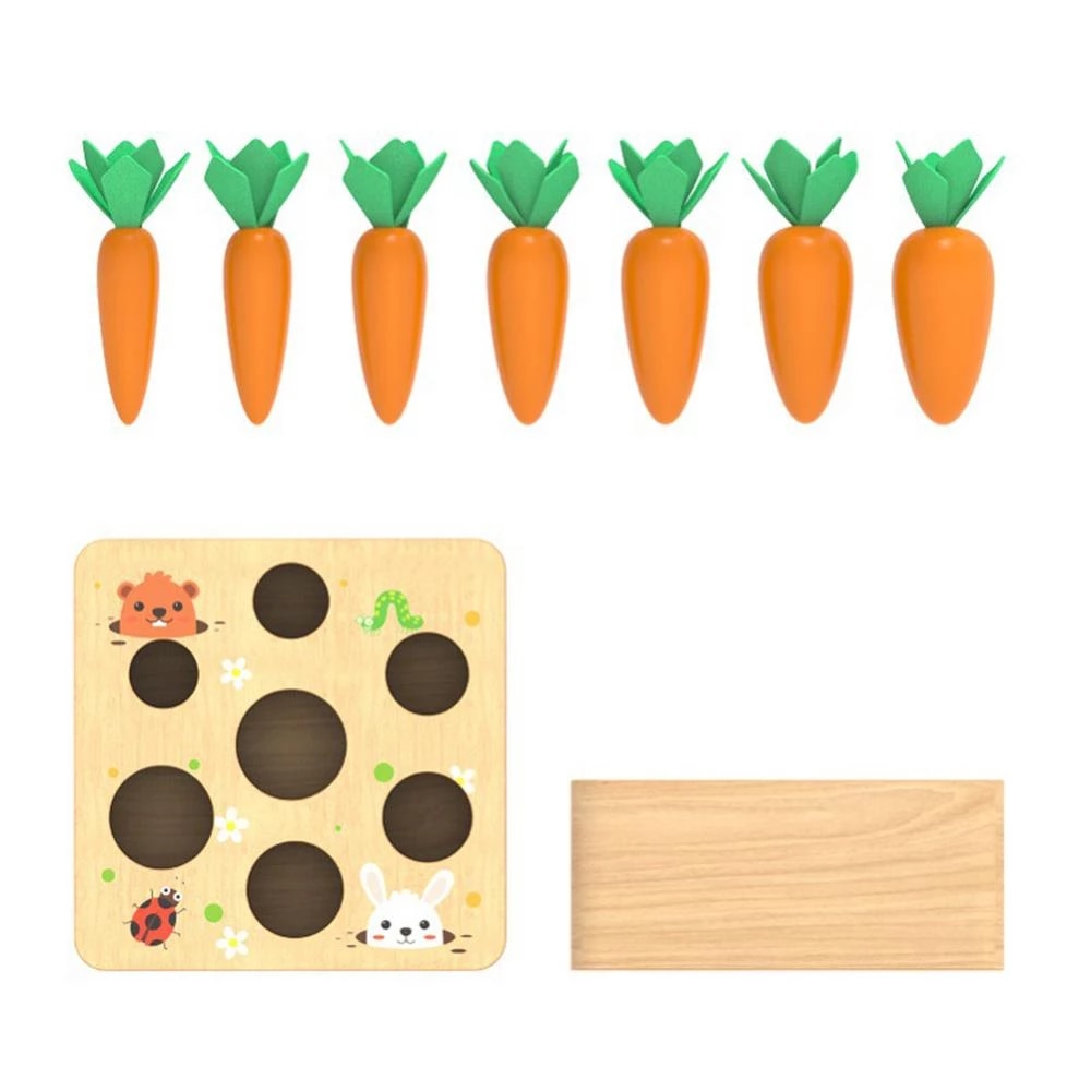 Wood Carrots Blocks™- Orto a Blocchi Educativi