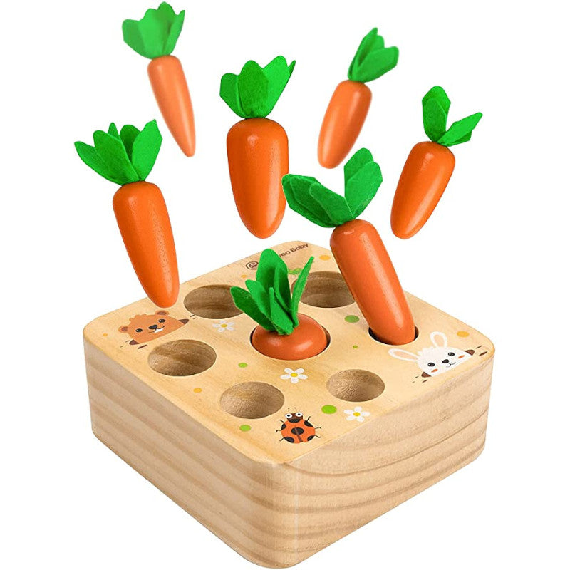 Wood Carrots Blocks™- Opettavainen Palikkakasvimaa