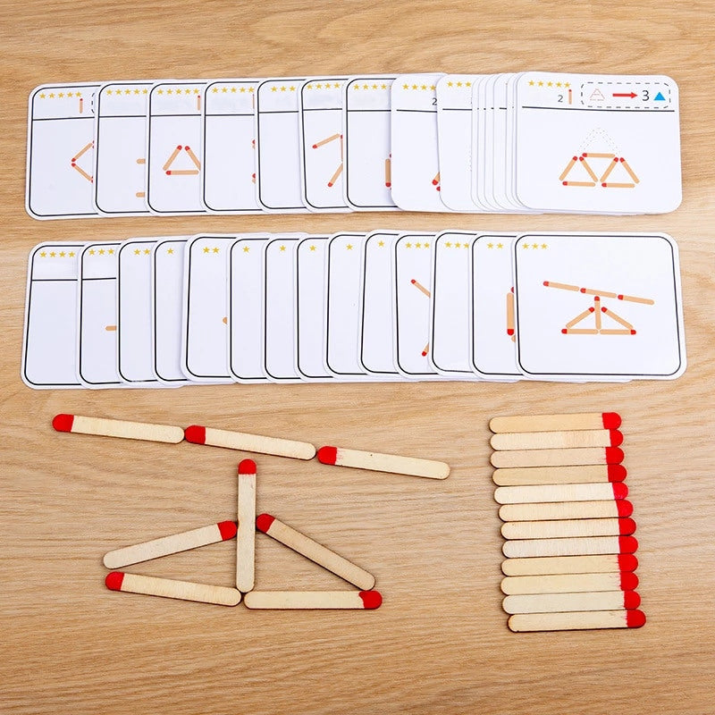 Wood GeoSticks™- Replica la Forma