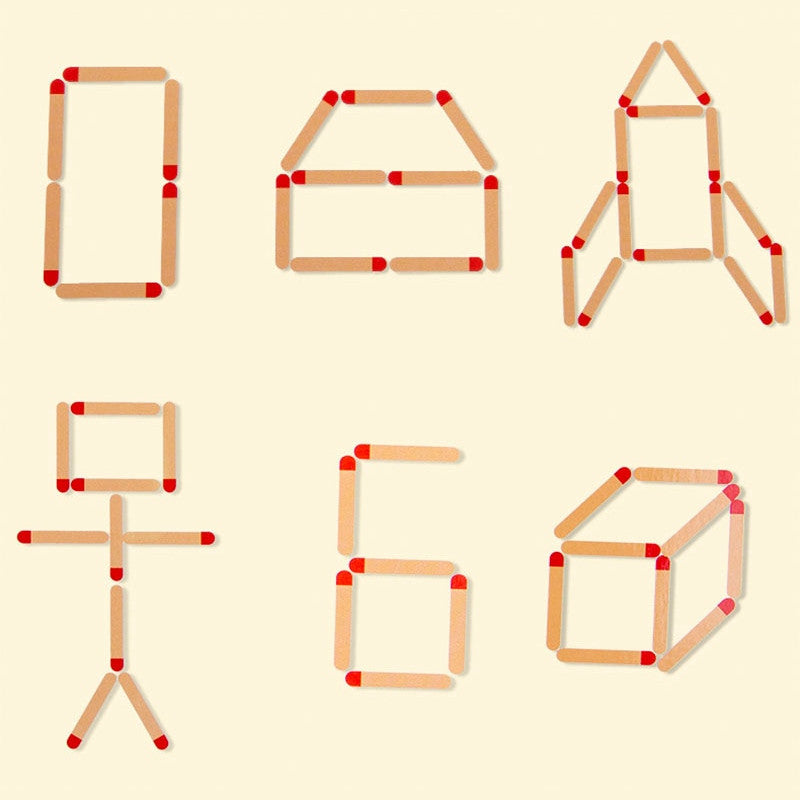 Wood GeoSticks™- Replica la Forma