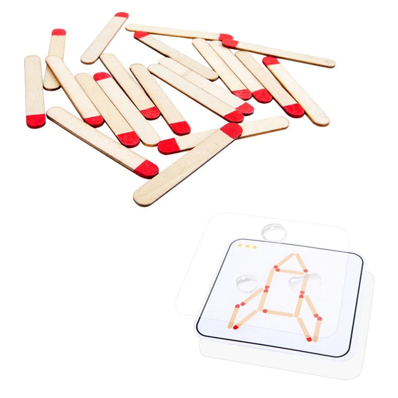 Wood GeoSticks™- Replica la forma