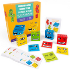 Montessori Monsters™- Puslespil med Træterninger